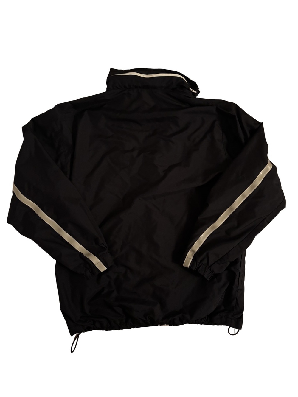 Enyce Y2K Windbreaker Jacket - Black with Reflective Stripe - Picture 5 of 7